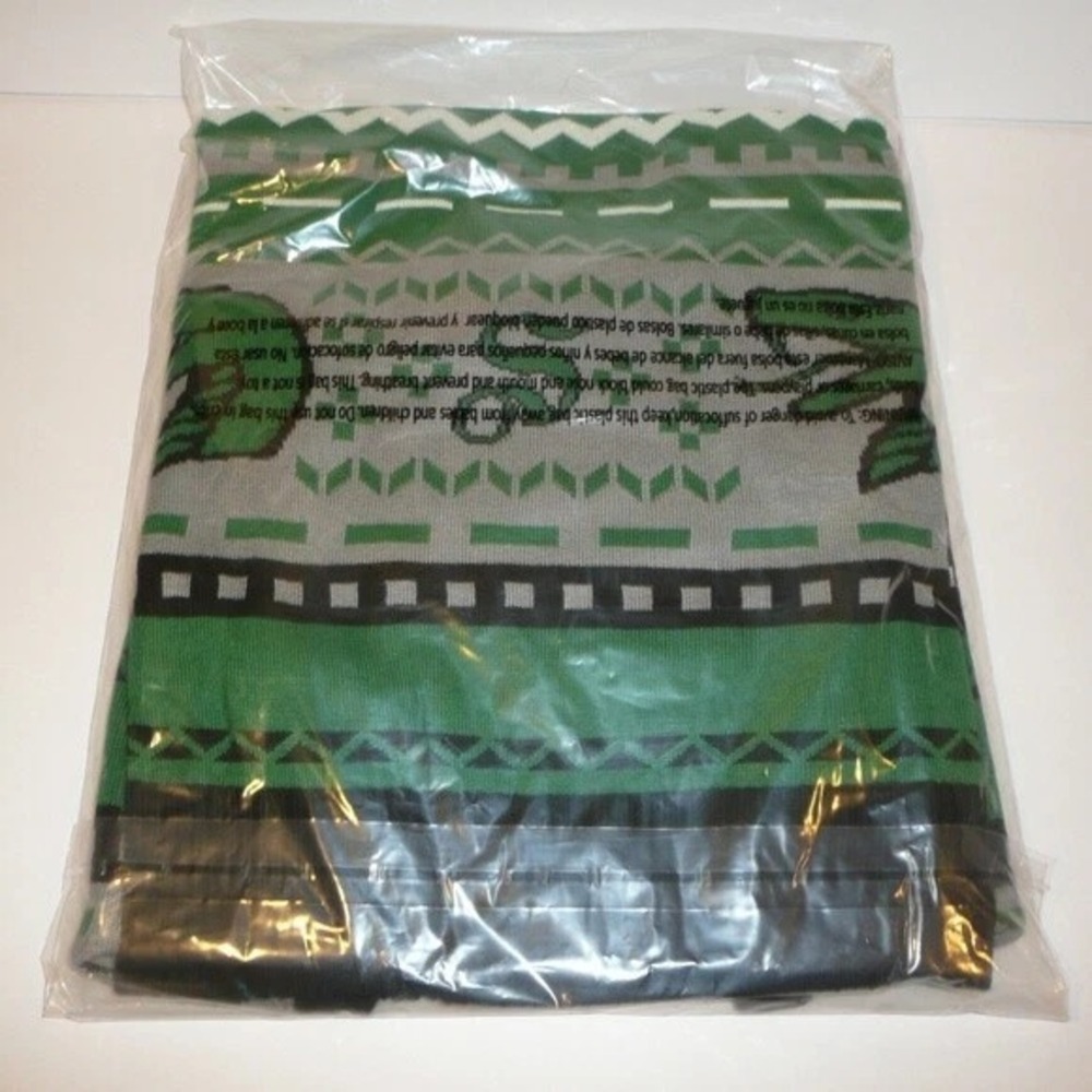Size 2XL Harry Potter Slytherin Christmas Sweater Xmas Holiday Green Malfoy Ugly - Picture 4 of 6